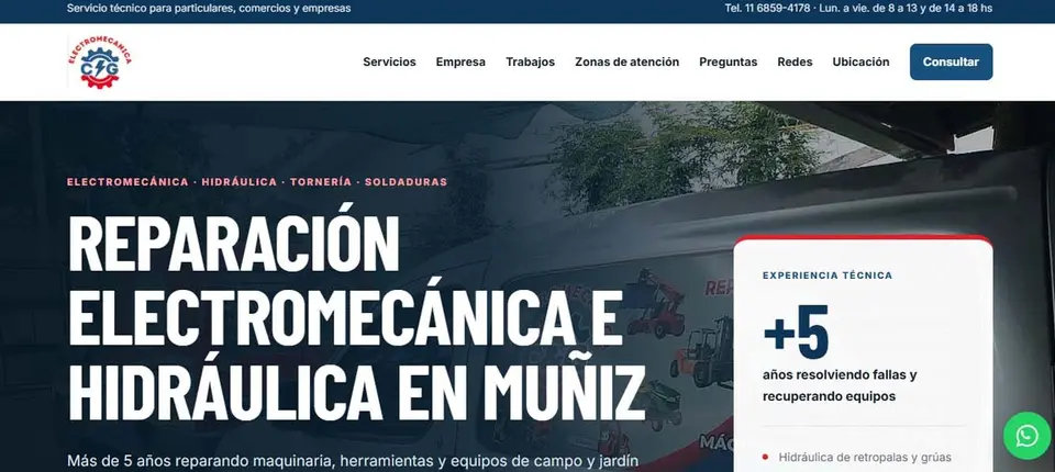Proyecto web C y G Electromecánica