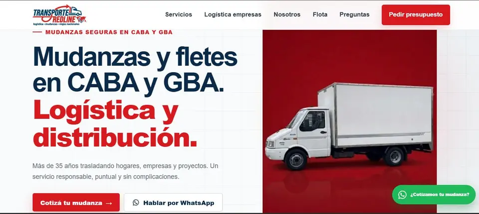 Proyecto web Mudanzas Red Line